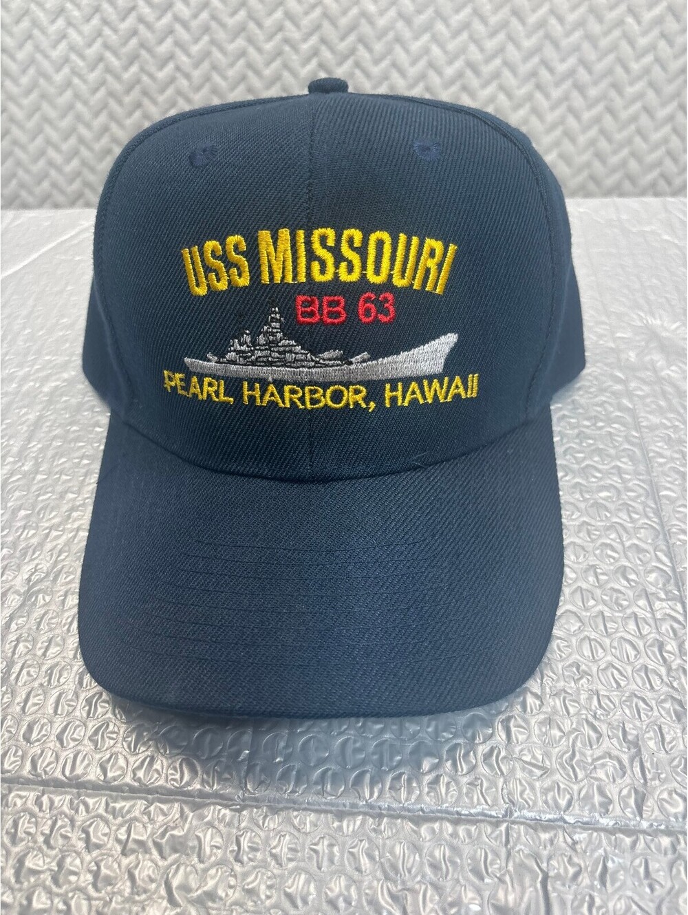Nissin USS Missouri BB 63 Pearl Harbor Hawaii Navy Cap Hat